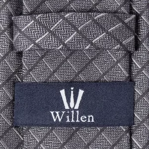 Willen Krawatte Aus Reiner Seide (6,5 Cm) – Mittelgrau 6