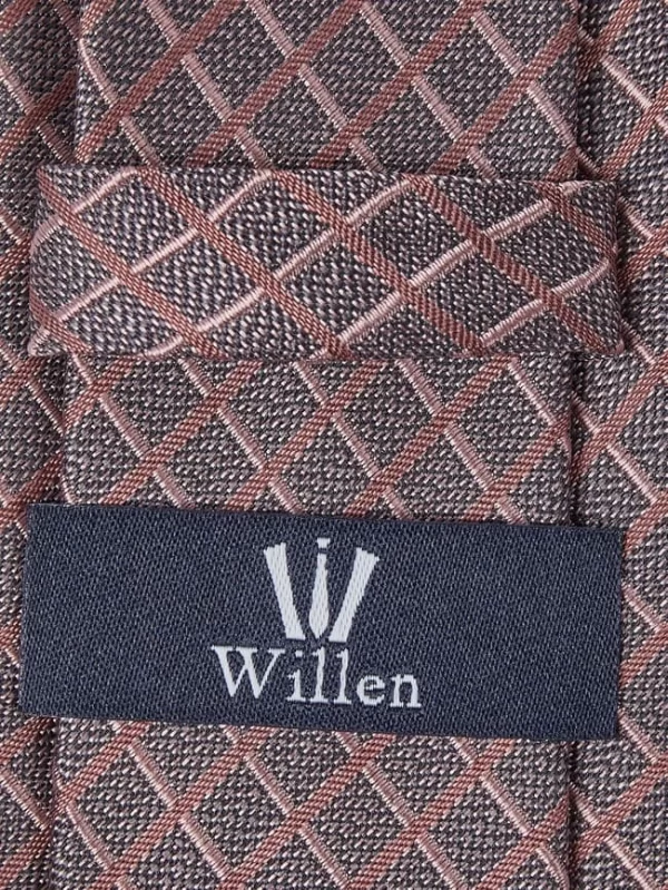 Willen Krawatte Aus Reiner Seide (6,5 Cm) – Altrosa 3