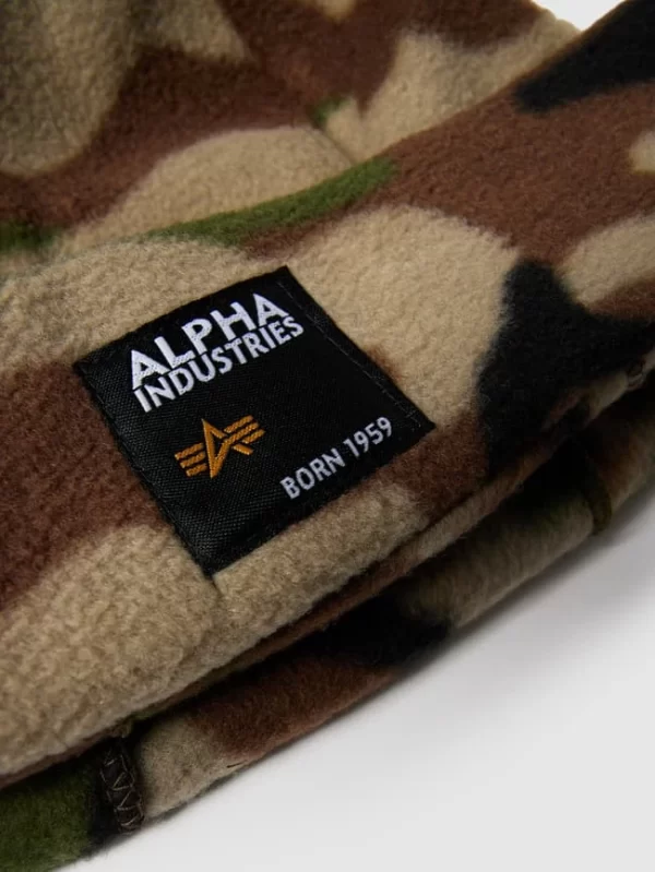 Alpha Industries Mütze Und Handschuhe Aus Fleece Im Set – Khaki 3