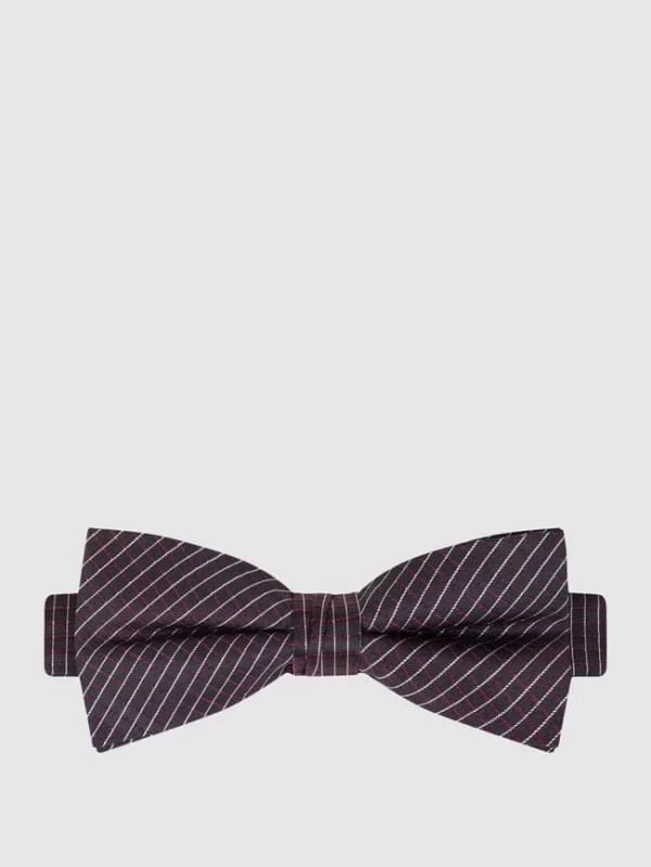 CK Calvin Klein Fliege Aus Seide – Bordeaux Rot 1