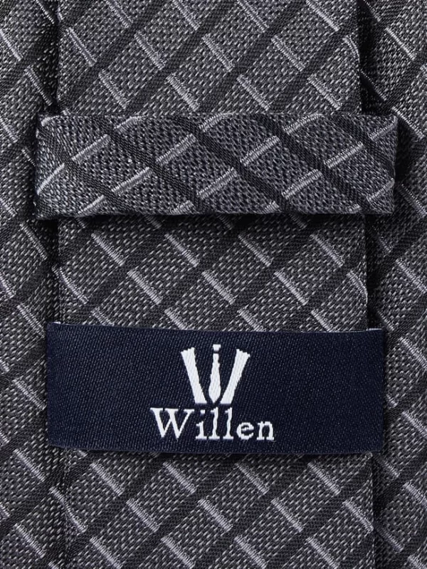 Willen Krawatte Aus Reiner Seide (6,5 Cm) – Anthrazit 3