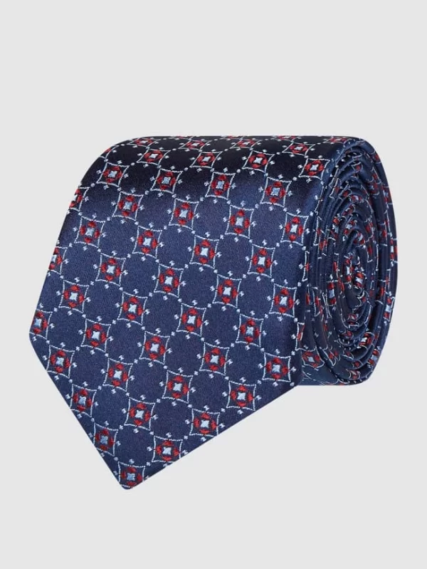 Eterna Krawatte Aus Seide (6 Cm) – Marineblau 1