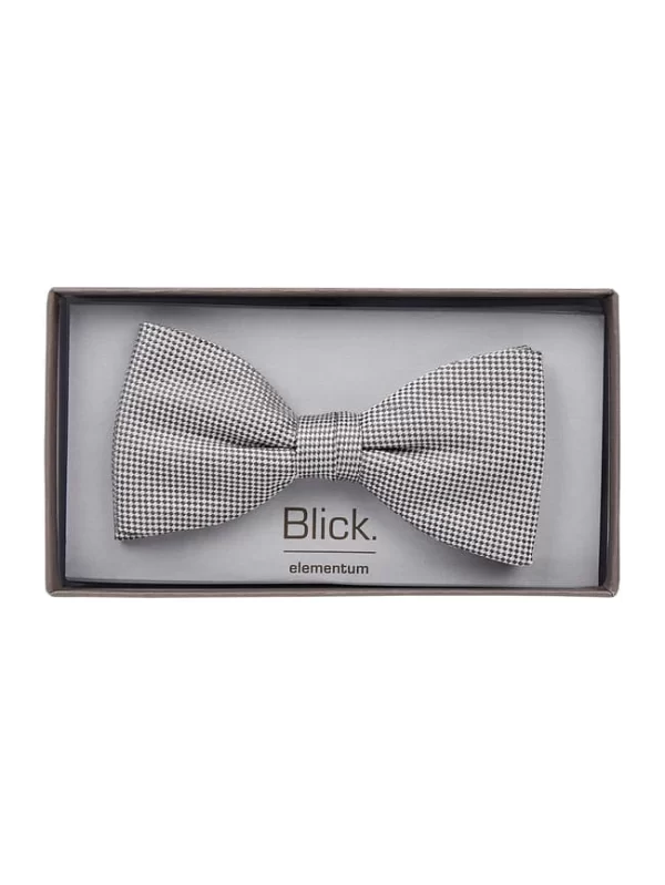 Blick Fliege Aus Reiner Seide – Silber 4