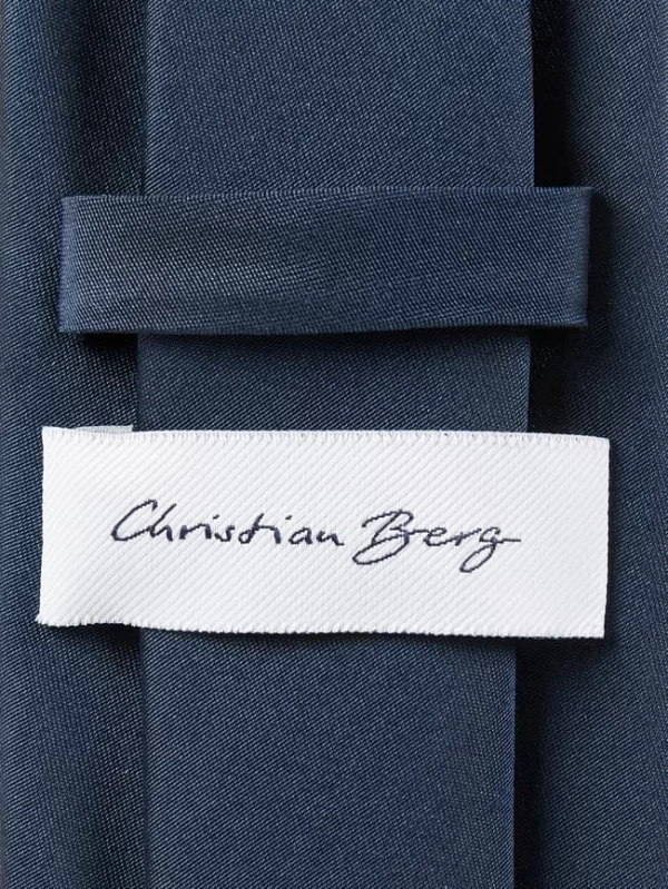 Christian Berg Men Krawatte Aus Seide (7 Cm) – Marineblau 3