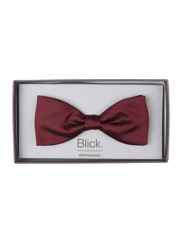 Blick Fliege Aus Seide – Bordeaux Rot 4