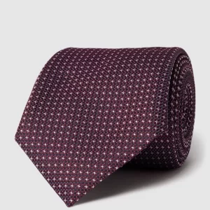 BOSS Krawatte Mit Allover-Muster (7,5 Cm) – Bordeaux Rot 8