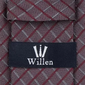 Willen Krawatte Aus Reiner Seide (6,5 Cm) – Bordeaux Rot 6