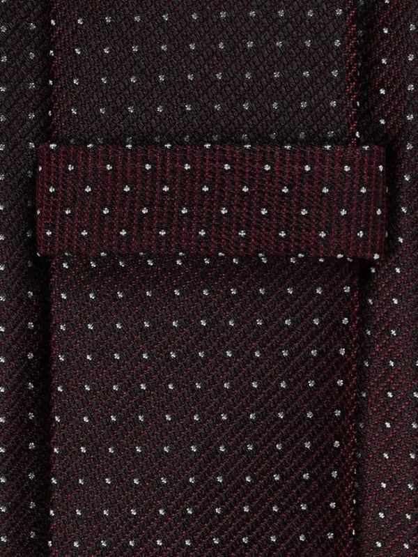 CK Calvin Klein Krawatte Aus Seide (6,5 Cm) – Bordeaux Rot 3