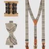 Seidenfalter Hosenträger Und Fliege Im Set – Beige 11
