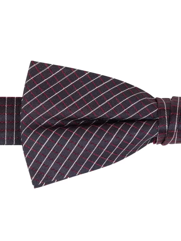 CK Calvin Klein Fliege Aus Seide – Bordeaux Rot 3