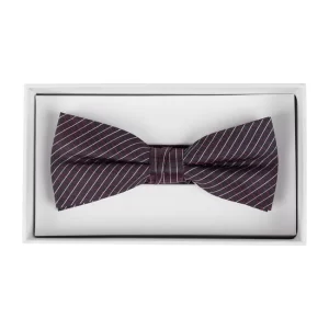 CK Calvin Klein Fliege Aus Seide – Bordeaux Rot 9