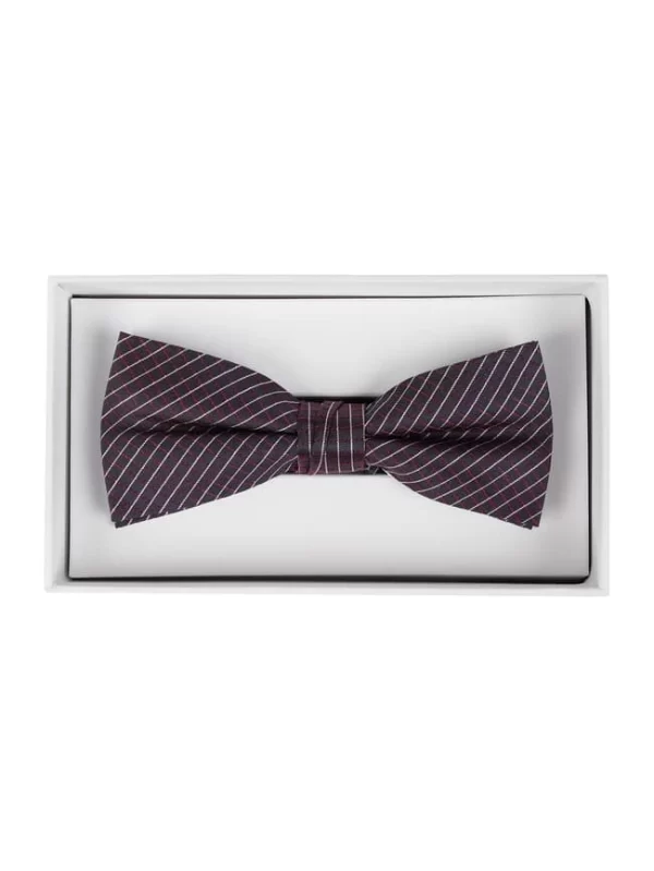 CK Calvin Klein Fliege Aus Seide – Bordeaux Rot 4