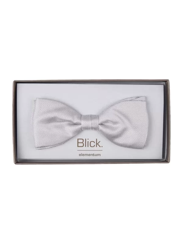 Blick Fliege Aus Seide – Silber 4