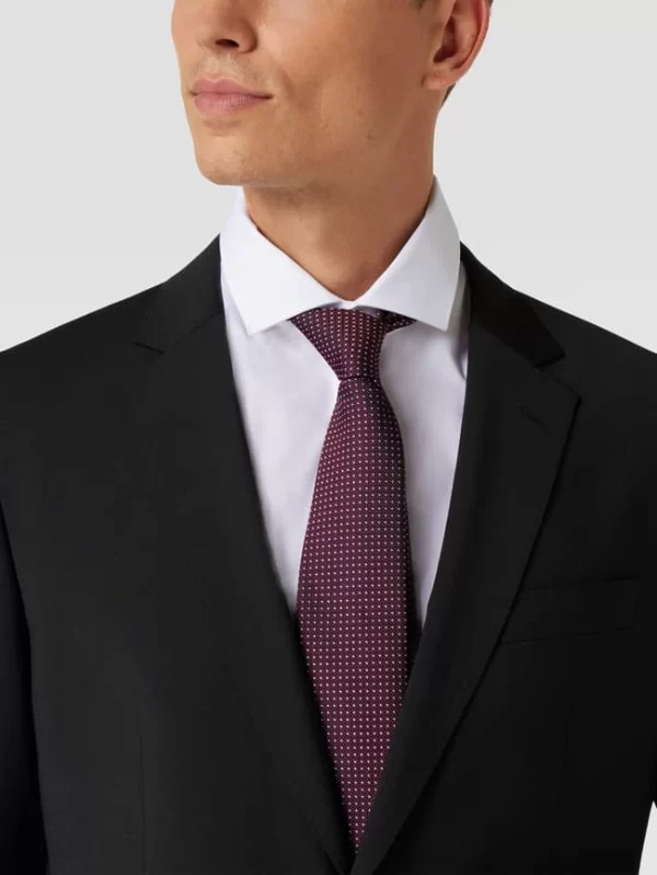 BOSS Krawatte Mit Allover-Muster (7,5 Cm) – Bordeaux Rot 1