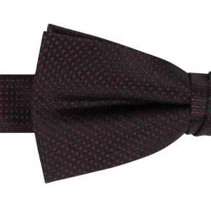 CK Calvin Klein Fliege Mit Seide-Anteil – Bordeaux Rot 7