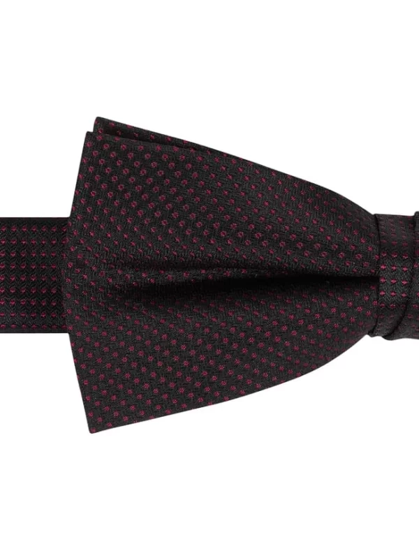 CK Calvin Klein Fliege Mit Seide-Anteil – Bordeaux Rot 3