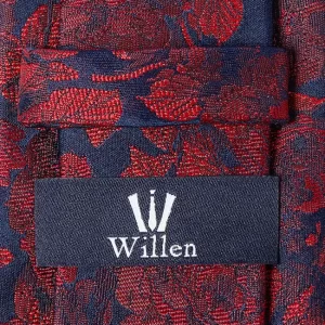 Willen Krawatte Aus Seide (7 Cm) – Rot 6