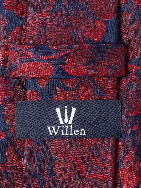 Willen Krawatte Aus Seide (7 Cm) – Rot 3