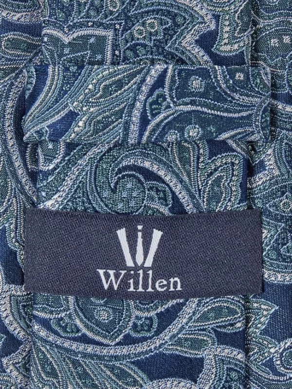 Willen Krawatte Aus Seide (7 Cm) – Grün 3